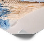 Zwangerschapsaankondiging Baby Welkomstkaart, Gesl Poster (Hoek)