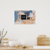 Zwangerschapsaankondiging Baby Welkomstkaart, Gesl Poster (Keuken)