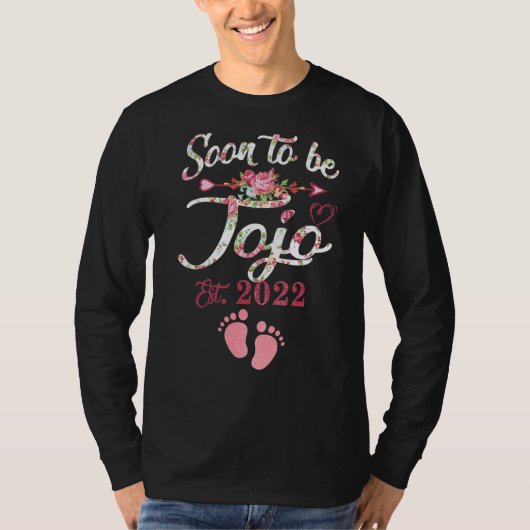 Zwangerschapsaankondiging binnenkort wordt Jojo we T-shirt (Voorkant)