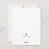 Zwangerschapsaankondiging bloemenkerstkaart feestdagenkaart (Achterkant)