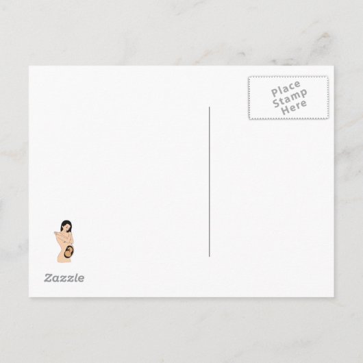 Zwangerschapsaankondiging briefkaart (Achterkant)