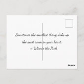 Zwangerschapsaankondiging! Briefkaart (Achterkant)