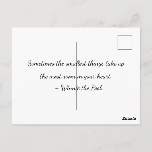 Zwangerschapsaankondiging! Briefkaart (Achterkant)