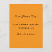 Zwangerschapsaankondiging! Briefkaart (Voorkant)