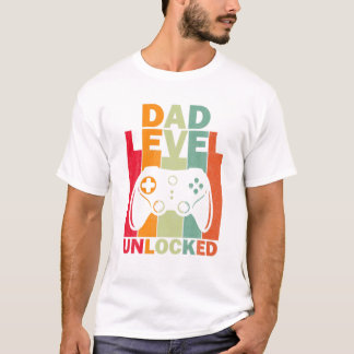 Zwangerschapsaankondiging Dad Level T-shirt