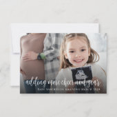 Zwangerschapsaankondiging Echografie Kerst Kaart (Voorkant)