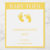 Zwangerschapsaankondiging Gepersonaliseerd wijnlab Wijn Etiket (Enkel label)