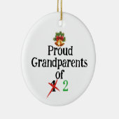 Zwangerschapsaankondiging Grootouders Keramisch Ornament (Rechts)