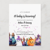 Zwangerschapsaankondiging Halloween Briefkaart (Voorkant)