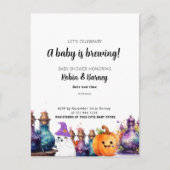 Zwangerschapsaankondiging Halloween Briefkaart (Voorkant)