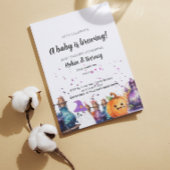 Zwangerschapsaankondiging Halloween Briefkaart