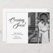 Zwangerschapsaankondiging in klassieke stijl (Voorkant / Achterkant)