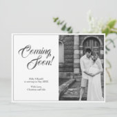 Zwangerschapsaankondiging in klassieke stijl (Staand voorkant)