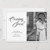 Zwangerschapsaankondiging in klassieke stijl (Voorkant)