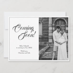 Zwangerschapsaankondiging in klassieke stijl