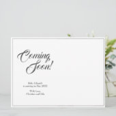 Zwangerschapsaankondiging in klassieke stijl (Staand voorkant)