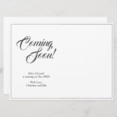 Zwangerschapsaankondiging in klassieke stijl (Voorkant / Achterkant)