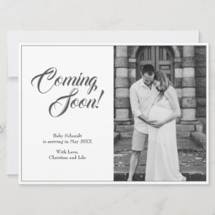 Zwangerschapsaankondiging in klassieke stijl