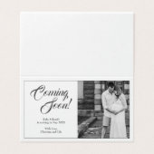 Zwangerschapsaankondiging in klassieke stijl kaart (Buitenkant ongevouwen)