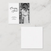 Zwangerschapsaankondiging in klassieke stijl notitiekaartje (Voorkant / Achterkant)