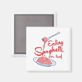 Zwangerschapsaankondiging Italiaanse moeder eet Sp Magneet (Voorkant / Achterkant)