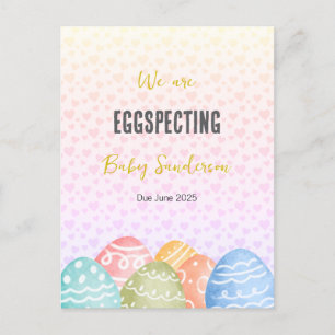 Zwangerschapsaankondiging Kaart, Eggspecting Aankondigingskaart