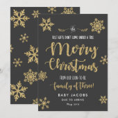 Zwangerschapsaankondiging Kerst Kaart Eenvoudig Li (Voorkant / Achterkant)