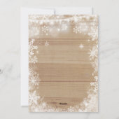 Zwangerschapsaankondiging Kerst Kaart Rustiek Lijs (Achterkant)