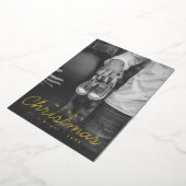 Zwangerschapsaankondiging Kerst Wenskaart Folie Feestdagenkaart (Gedraaid)