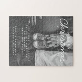 Zwangerschapsaankondiging Kerstfoto Legpuzzel (Horizontaal)