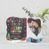 Zwangerschapsaankondiging Kerstkaart rood (Staand voorkant)