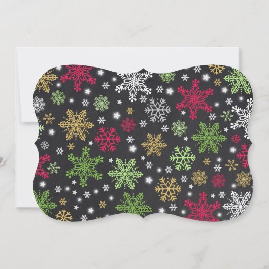 Zwangerschapsaankondiging Kerstkaart rood (Achterkant)