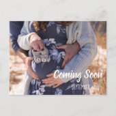 Zwangerschapsaankondiging komt binnenkort Briefkaa Uitnodiging Briefkaart (Voorkant)