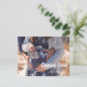 Zwangerschapsaankondiging komt binnenkort Briefkaa Uitnodiging Briefkaart (Staand voorkant)