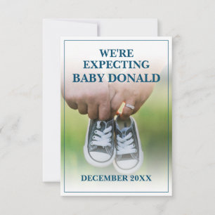 Zwangerschapsaankondiging met Baby Shoes