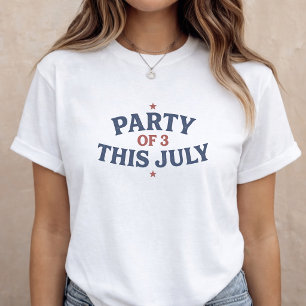 Zwangerschapsaankondiging Moeder worden 4 juli T-shirt