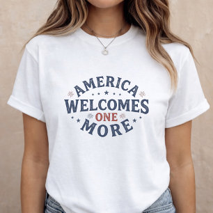 Zwangerschapsaankondiging Moeder worden 4 juli T-shirt