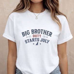 Zwangerschapsaankondiging Moeder worden 4 juli T-shirt