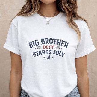 Zwangerschapsaankondiging Moeder worden 4 juli T-shirt