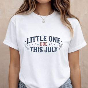 Zwangerschapsaankondiging Moeder worden 4 juli T-shirt