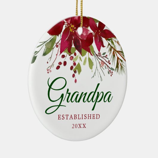 Zwangerschapsaankondiging | Nieuw Geschenk Voor Op Keramisch Ornament (Rechts)