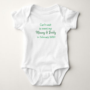 Zwangerschapsaankondiging nieuwe baby romper