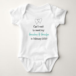 Zwangerschapsaankondiging nieuwe baby romper