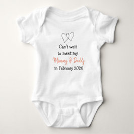 Zwangerschapsaankondiging nieuwe baby romper