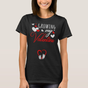 Zwangerschapsaankondiging Nieuwe Moeder Groeiende T-shirt