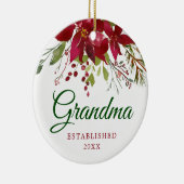 Zwangerschapsaankondiging | Nieuwe Oma Cadeau Keramisch Ornament (Rechts)