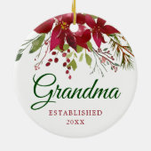 Zwangerschapsaankondiging | Nieuwe Oma Cadeau Keramisch Ornament (Achterkant)