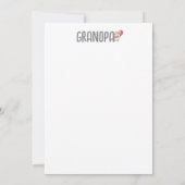 Zwangerschapsaankondiging opa schattig baby hippo aankondiging (Achterkant)