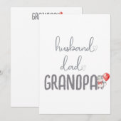 Zwangerschapsaankondiging opa schattig baby hippo aankondiging (Voorkant / Achterkant)