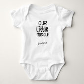 Zwangerschapsaankondiging - Our Little Miracle Romper (Voorkant)